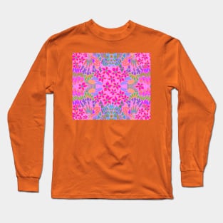 Spring Garden Flowers - Pink Long Sleeve T-Shirt